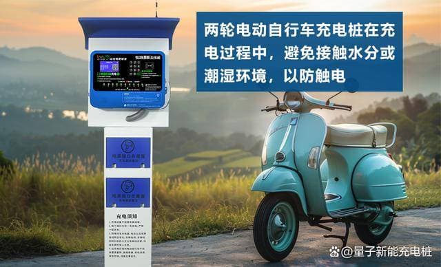 两轮电动自行车充电桩的正确使用方法！