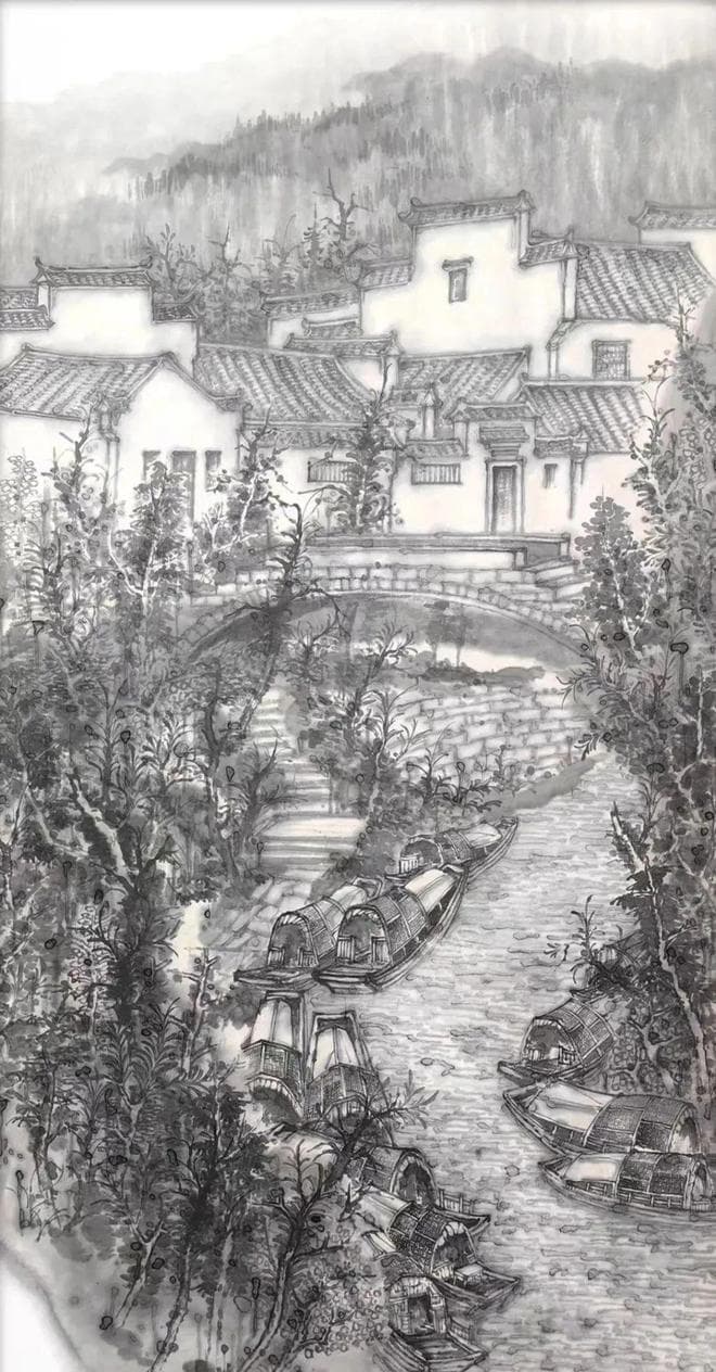 傅中良画作赏析：笔墨间流淌的乡村诗意