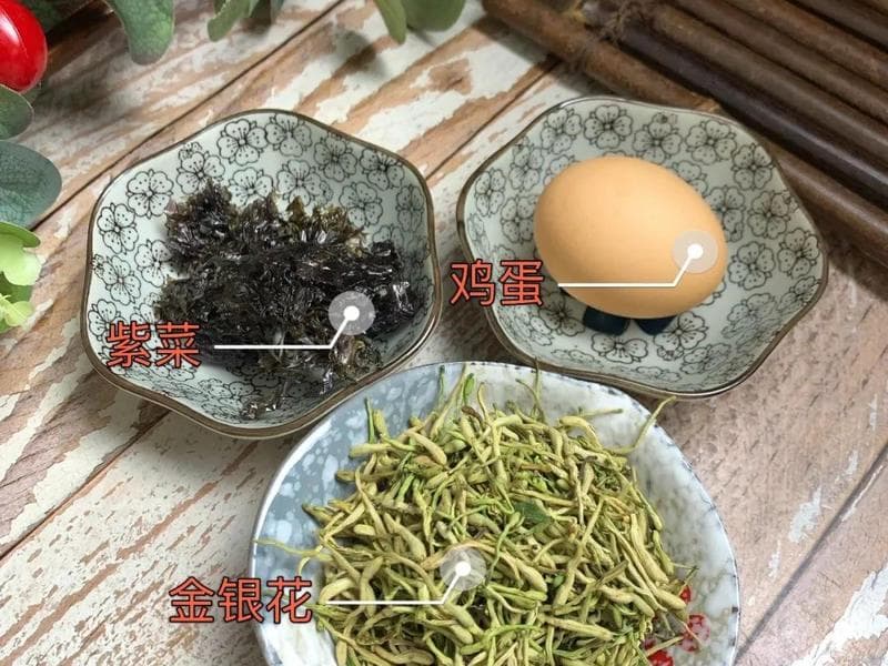 金银花紫菜蛋花汤：清热解毒的食疗佳品