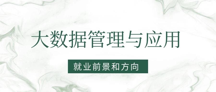 2025大数据管理与应用专业就业前景及方向：好找工作吗？