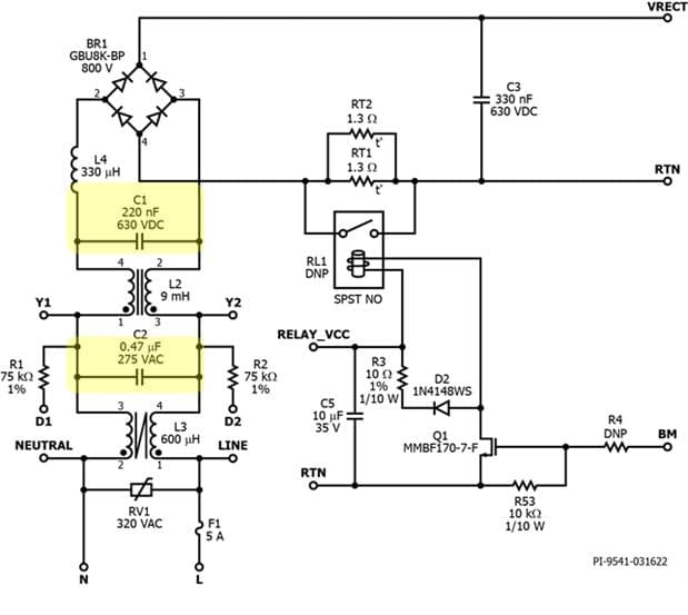补偿 EMI 滤波器 X 电容对有源 PFC 功率因数的影响