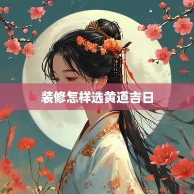 装修怎样选黄道吉日