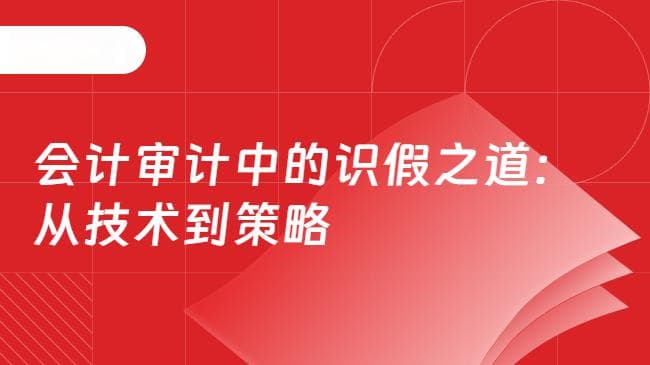 会计审计中的识假之道：从技术到策略