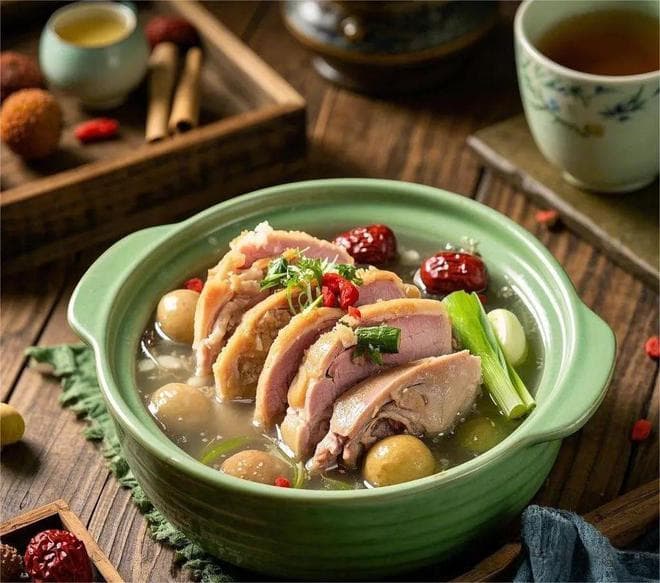 经典名肴——五圆蒸鸽
