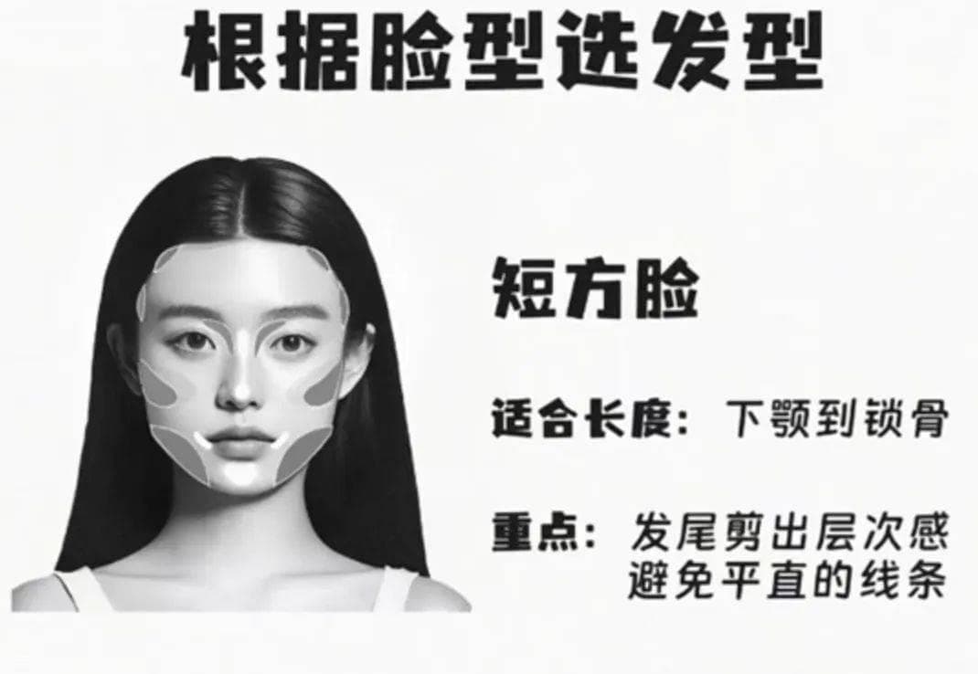 拯救方型脸！换上这些发型，气质马上不一样