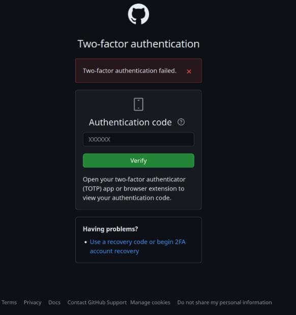 GitHub 2FA认证失效全面解决方案