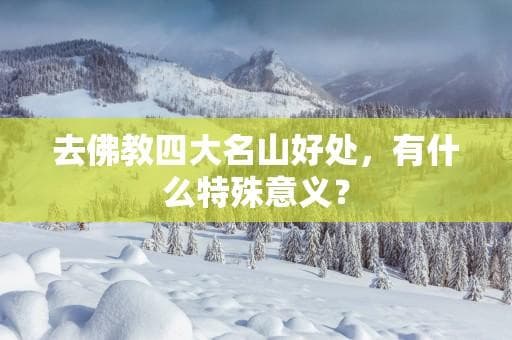 去佛教四大名山好处，有什么特殊意义？