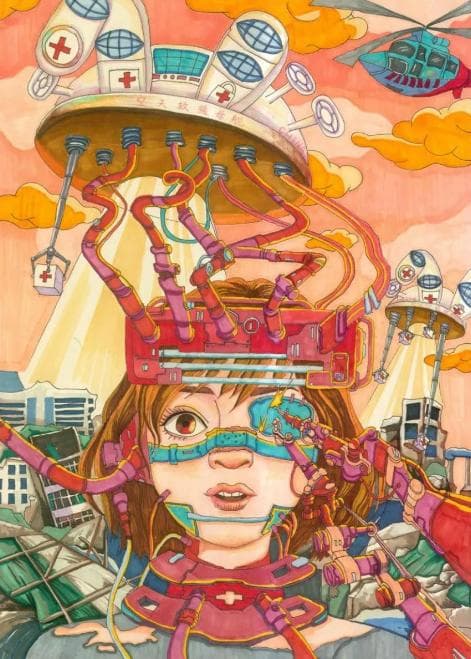 第十八届宋庆龄少年儿童发明奖科技绘画作品奖精选