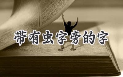 探索汉字的奥妙：虫字旁的秘密