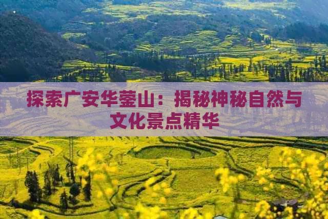 探索广安华蓥山：揭秘神秘自然与文化景点精华