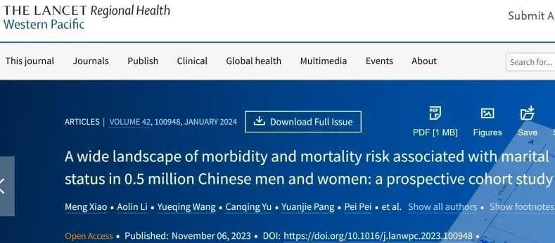50万国人数据显示：结婚可以降低多种疾病风险，男性受益更多