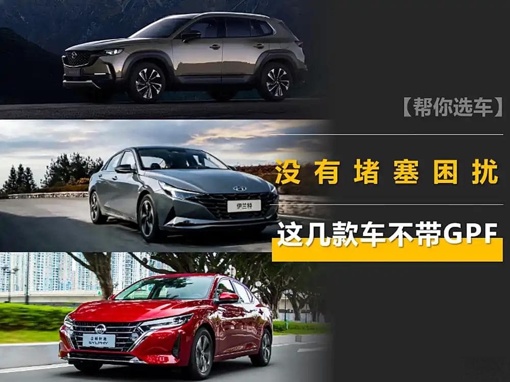 这几款车不带颗粒捕捉器，没有堵塞困扰，放心买！