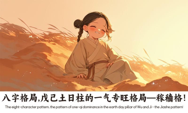 八字格局，戊己土日柱的一气专旺格局——稼穑格！