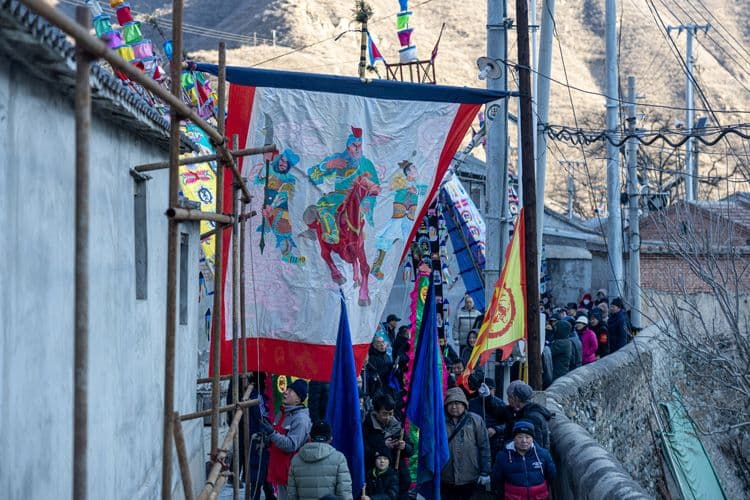 门头沟古村幡会闹元宵，千军台庄户国家级非遗传承展新貌