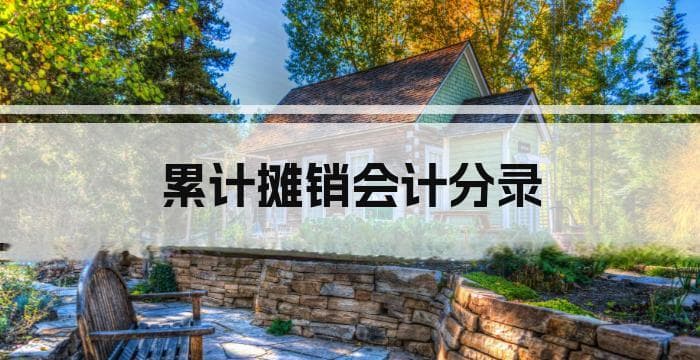 累计摊销会计分录详解