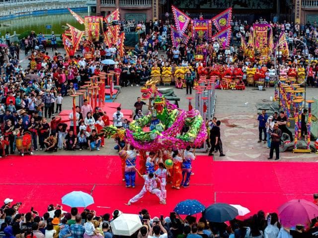 粤西调顺网龙：用旧渔网编织的“水陆蛟龙”