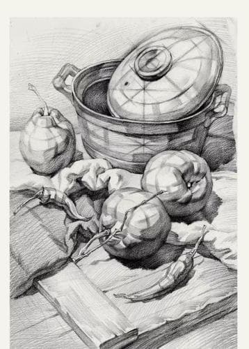 素描入门：透视、比例和构图——素描怎么定位才能画出好作品？!