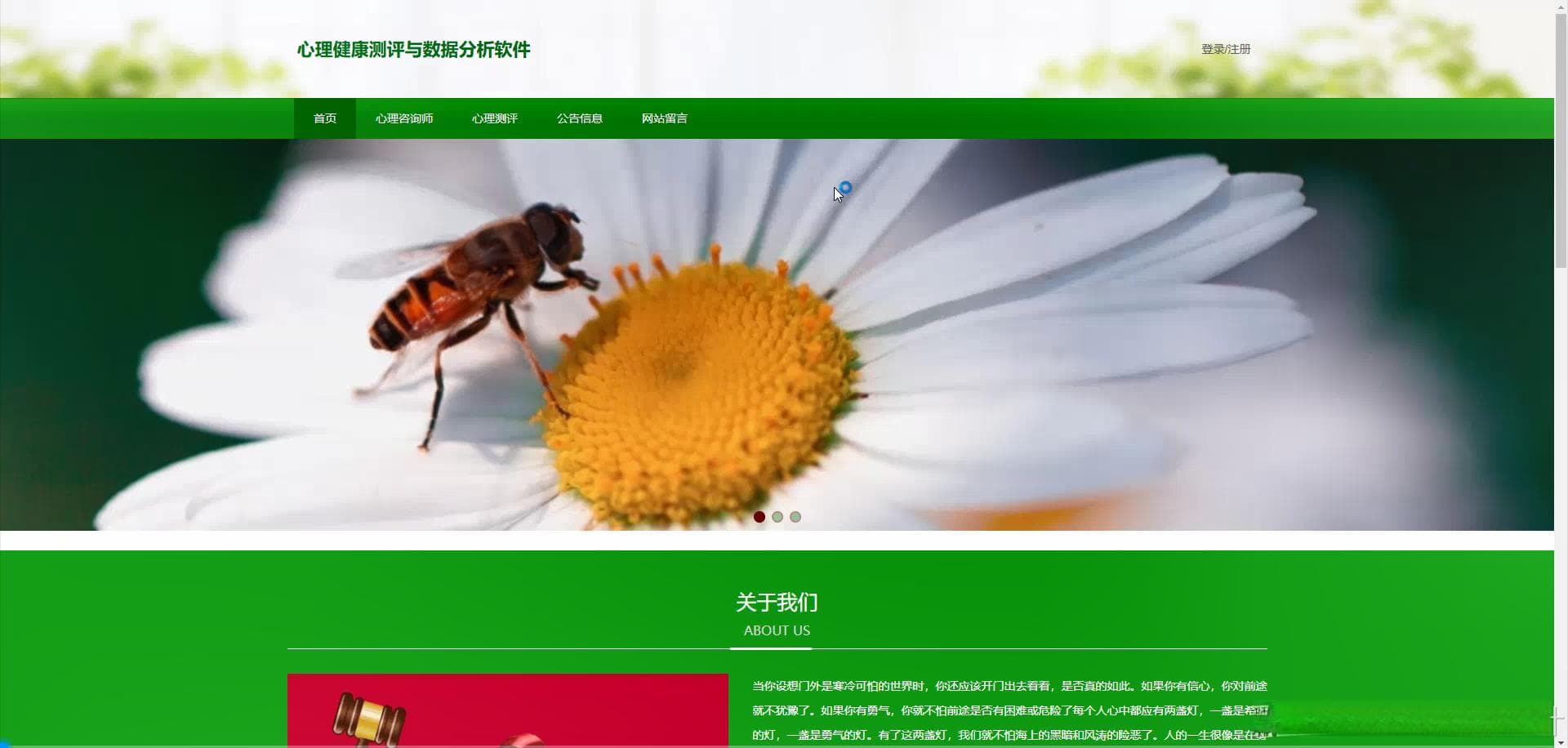 springboot毕设心理健康测评与数据分析软件论文+程序+部署