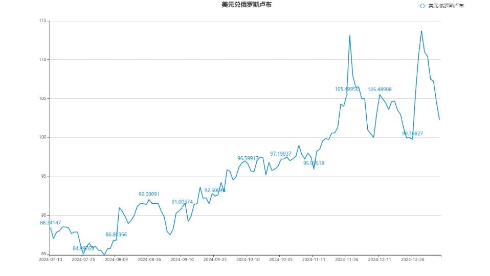 【2025年汇市展望】内外局势错综复杂 卢布汇率趋于平稳贬值