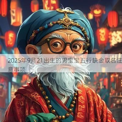 2025年9月21出生的男宝宝五行缺金取名注意事项